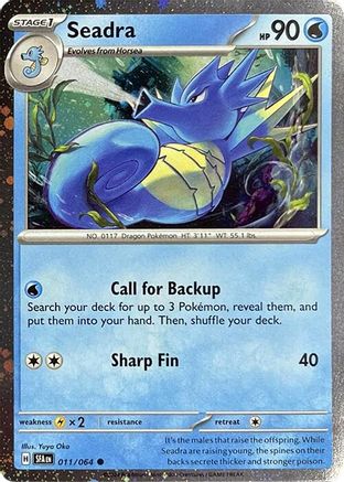 Seadra - 011/064 (Cosmos Holo) Holofoil [Misc: Cards & Products] Pokemon Single Pokémon