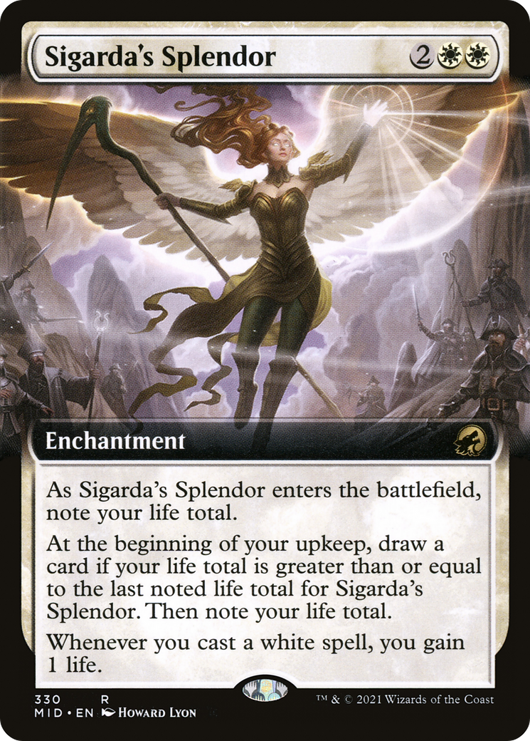 Sigarda's Splendor (MID-330) [Innistrad: Midnight Hunt] (Extended Art) MTG Single Wizards of the Coast