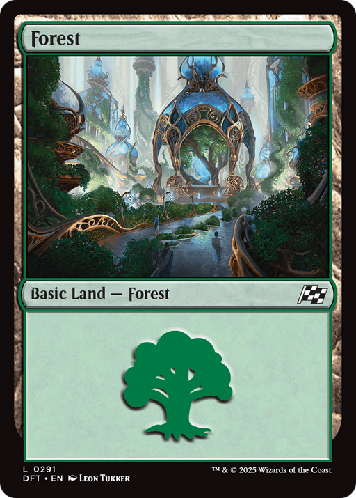 Forest (0291) (DFT-291) [Aetherdrift] MTG Single Wizards of the Coast