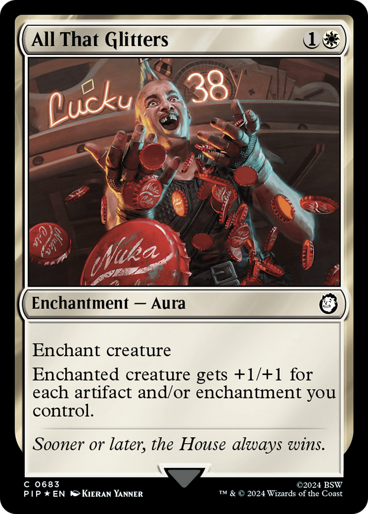 All That Glitters (Surge Foil) [Fallout] MTG Single Magic: The Gathering