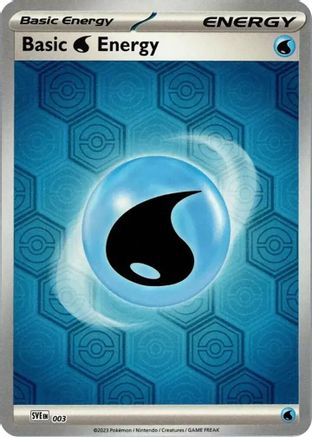 Basic Water Energy (3) Reverse Holofoil [SV: Shrouded Fable] Pokemon Single Pokémon