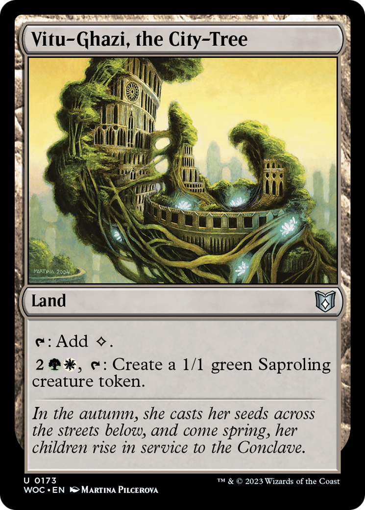 Vitu-Ghazi, the City-Tree (WOC-173) [Wilds of Eldraine Commander] MTG Single Wizards of the Coast