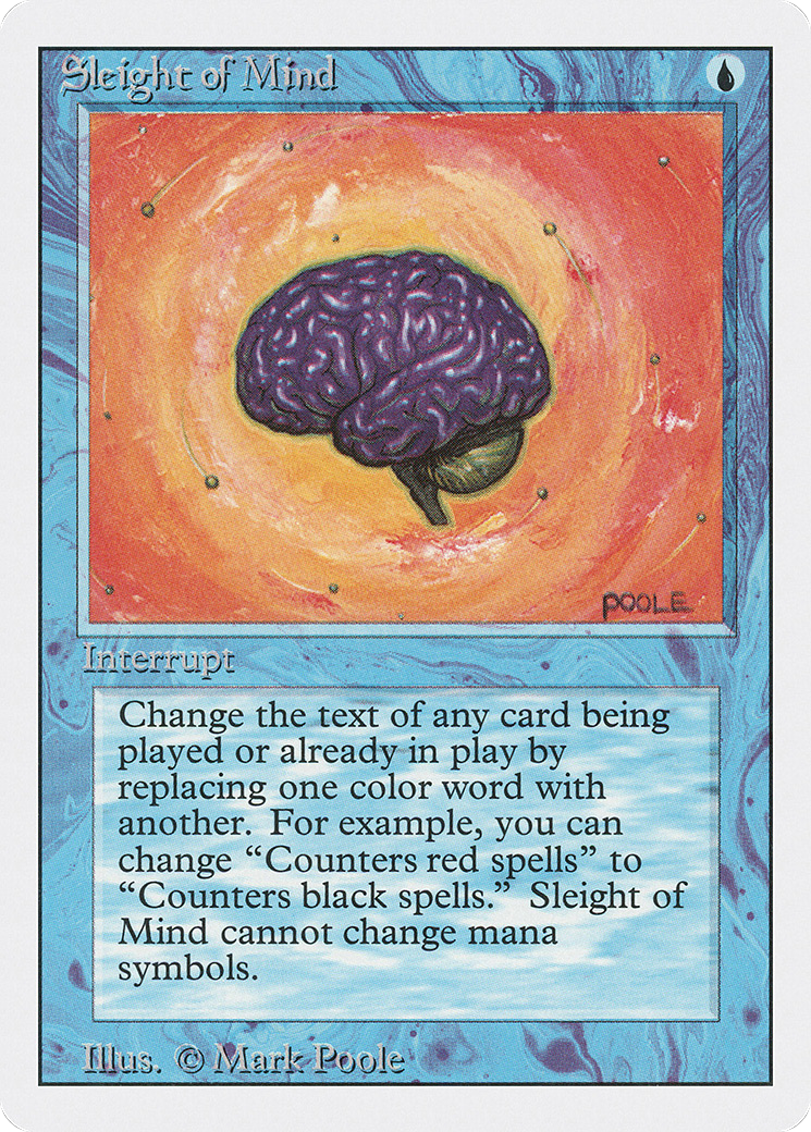 Sleight of Mind (3ED-081) [Revised Edition] MTG Single Wizards of the Coast