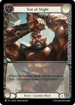 Test of Might [LGS260] (Promo)  Rainbow Foil Flesh And Blood Single Flesh And Blood   