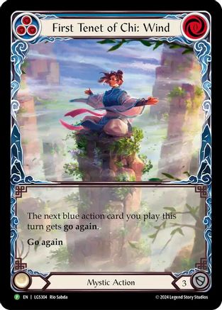 First Tenet of Chi: Wind [LGS304] (Promo)  Rainbow Foil Flesh And Blood Single Flesh And Blood   