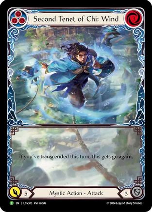 Second Tenet of Chi: Wind [LGS305] (Promo)  Rainbow Foil Flesh And Blood Single Flesh And Blood   