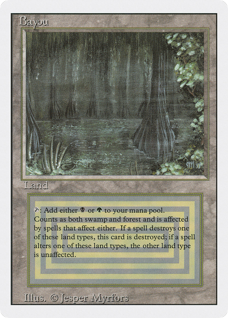 Bayou (3ED-) [Revised Edition] MTG Single Wizards of the Coast