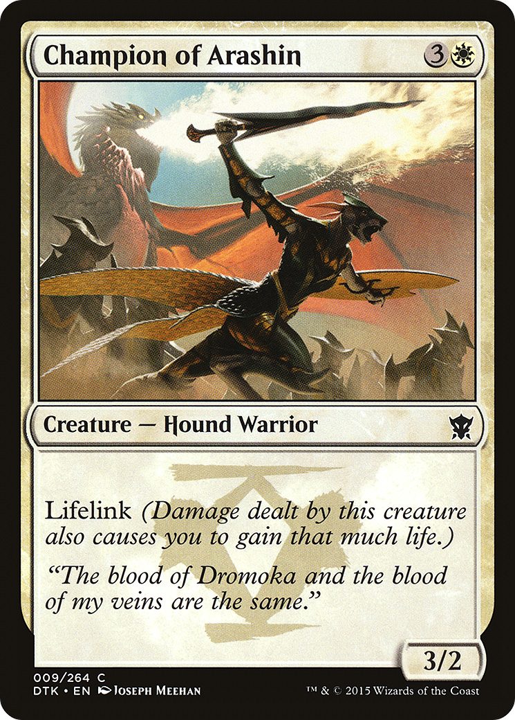 Champion of Arashin (DTK-009) [Dragons of Tarkir] Foil MTG Single Wizards of the Coast