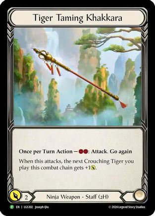 Tiger Taming Khakkara [LGS302] (Promo)  Cold Foil Flesh And Blood Single Flesh And Blood   
