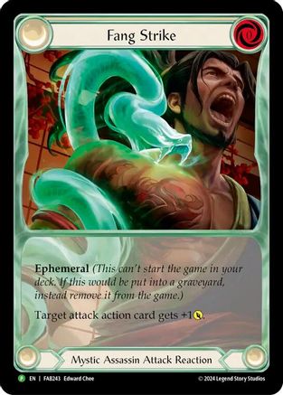 Fang Strike [FAB243] (Promo)  Cold Foil Flesh And Blood Single Flesh And Blood   