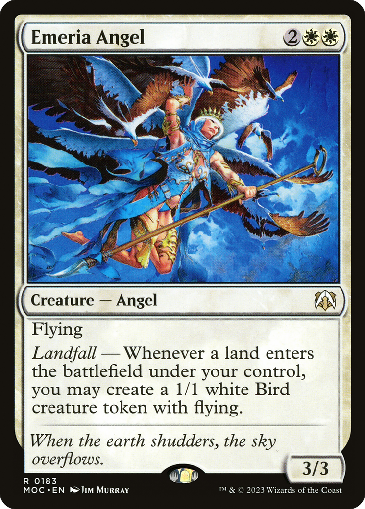 Emeria Angel (MOC-183) [March of the Machine Commander] MTG Single Wizards of the Coast