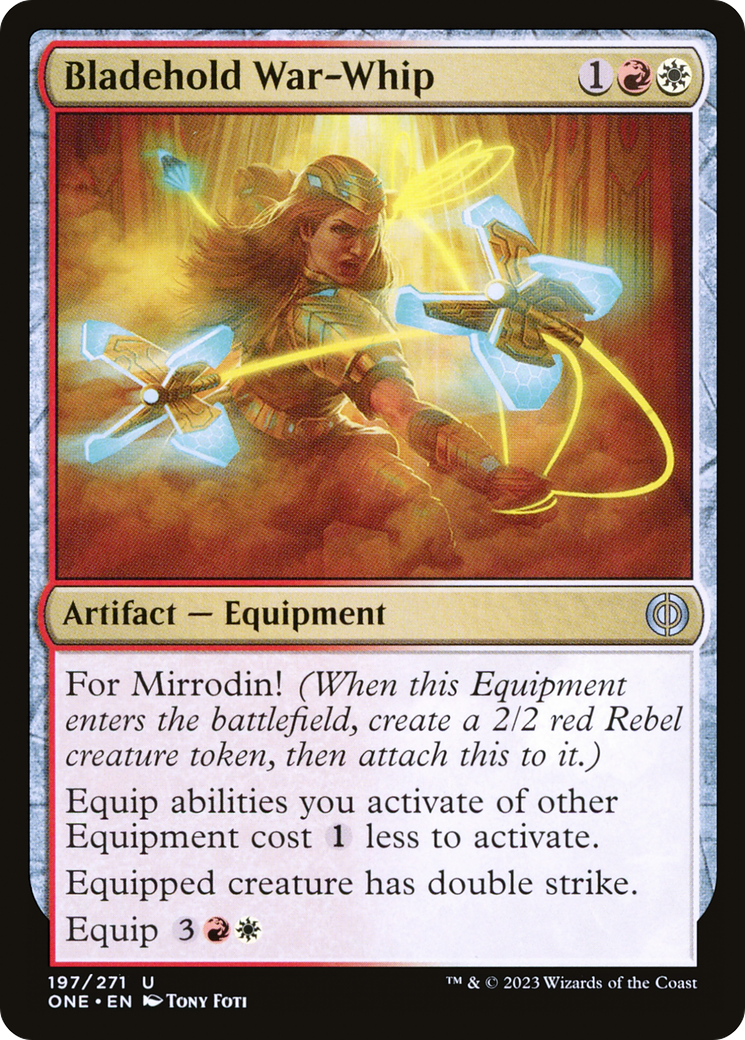 Bladehold War-Whip (ONE-197) [Phyrexia: All Will Be One] MTG Single Wizards of the Coast