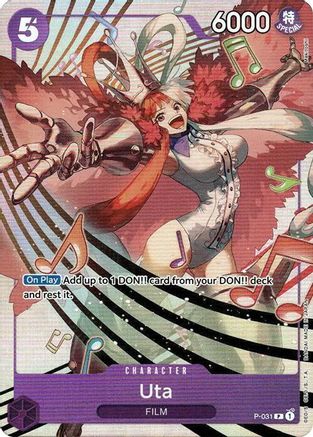 Uta - P-031 (Premium Card Collection -Uta-) (P-031) [One Piece Promotion Cards] Foil One Piece Single Bandai