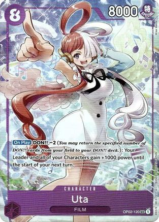 Uta - OP02-120 (Premium Card Collection -Uta-) (OP02-120) [One Piece Promotion Cards] Foil One Piece Single Bandai