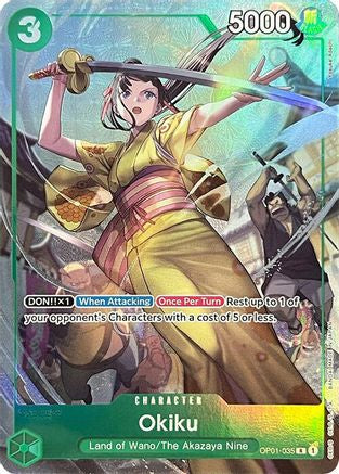 Okiku (Premium Card Collection -BANDAI CARD GAMES Fest. 23-24 Edition-) (OP01-035) [One Piece Promotion Cards] Foil One Piece Single Bandai