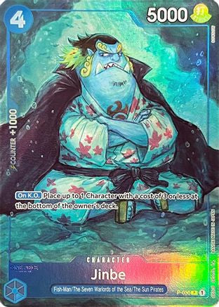 Jinbe (Premium Card Collection -BANDAI CARD GAMES Fest. 23-24 Edition-) (P-030) [One Piece Promotion Cards] Foil One Piece Single Bandai