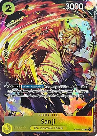 Sanji (Premium Card Collection -BANDAI CARD GAMES Fest. 23-24 Edition-) (OP03-102) [One Piece Promotion Cards] Foil One Piece Single Bandai
