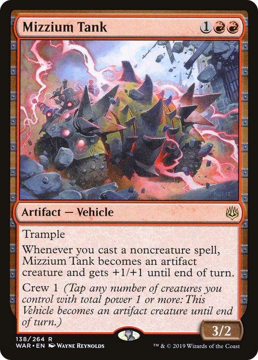 Mizzium Tank (WAR-138) [War of the Spark] MTG Single Wizards of the Coast