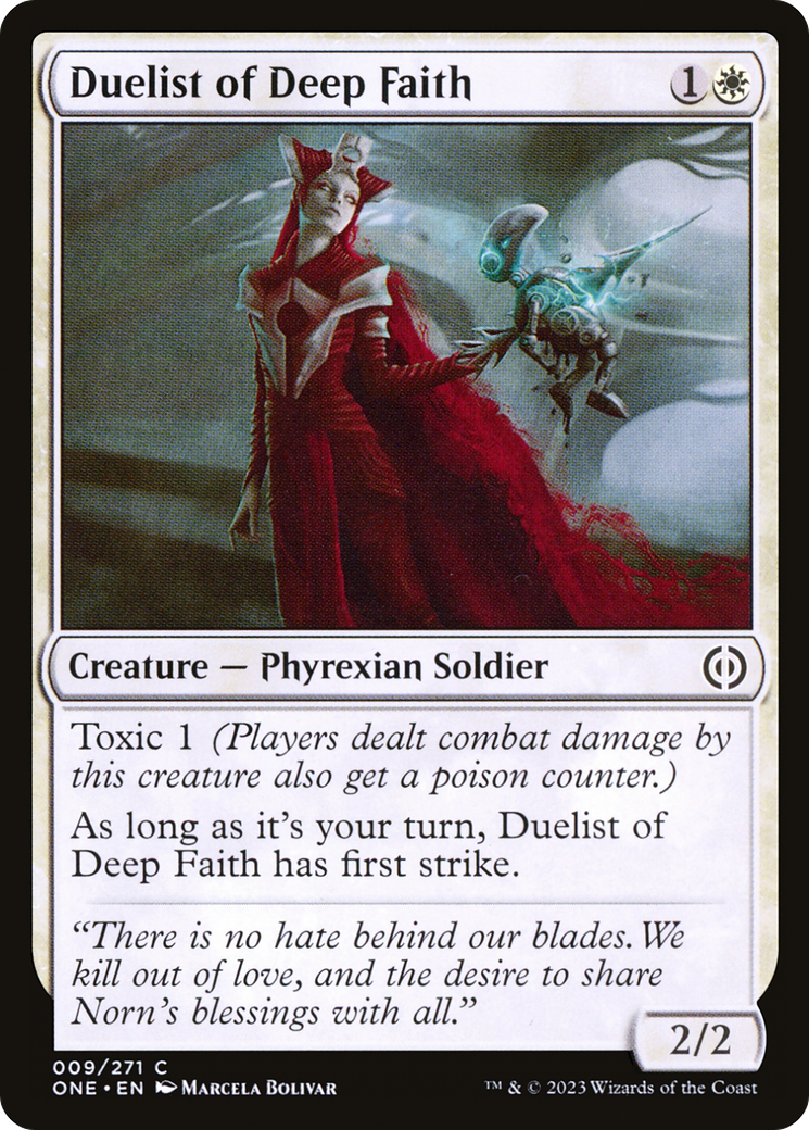 Duelist of Deep Faith (ONE-009) [Phyrexia: All Will Be One] MTG Single Wizards of the Coast