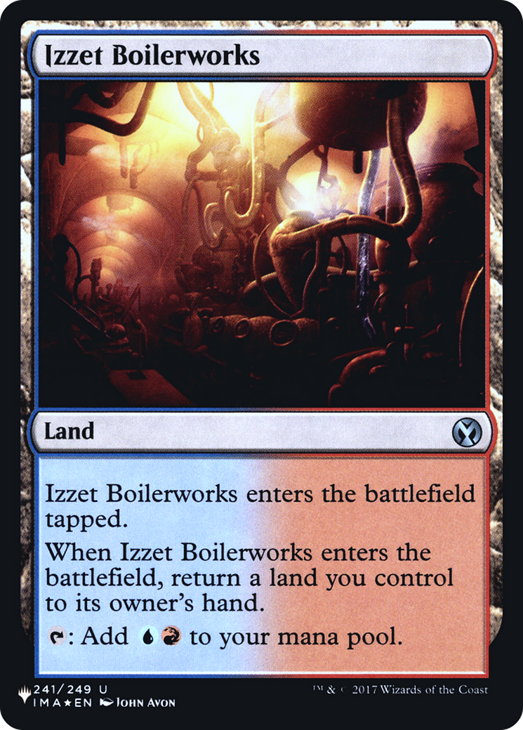 Izzet Boilerworks (LIST-IMA-241) [Mystery Booster] The List Foil MTG Single Wizards of the Coast