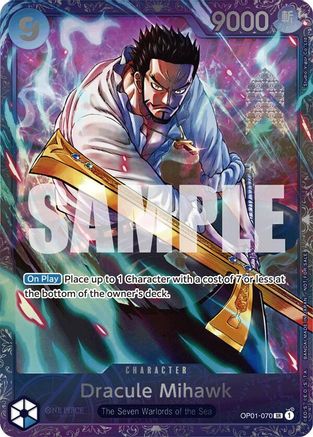 Dracule Mihawk (Treasure Cup 2024) (OP01-070) [One Piece Promotion Cards] Foil One Piece Single Bandai