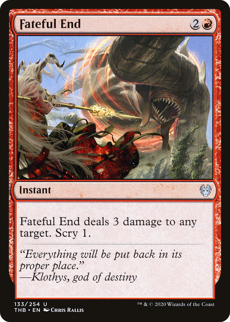 Fateful End (THB-133) [Theros Beyond Death] Foil MTG Single Wizards of the Coast