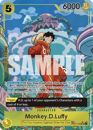Monkey.D.Luffy (TR) (OP07-109) [Two Legends] Foil One Piece Single Bandai
