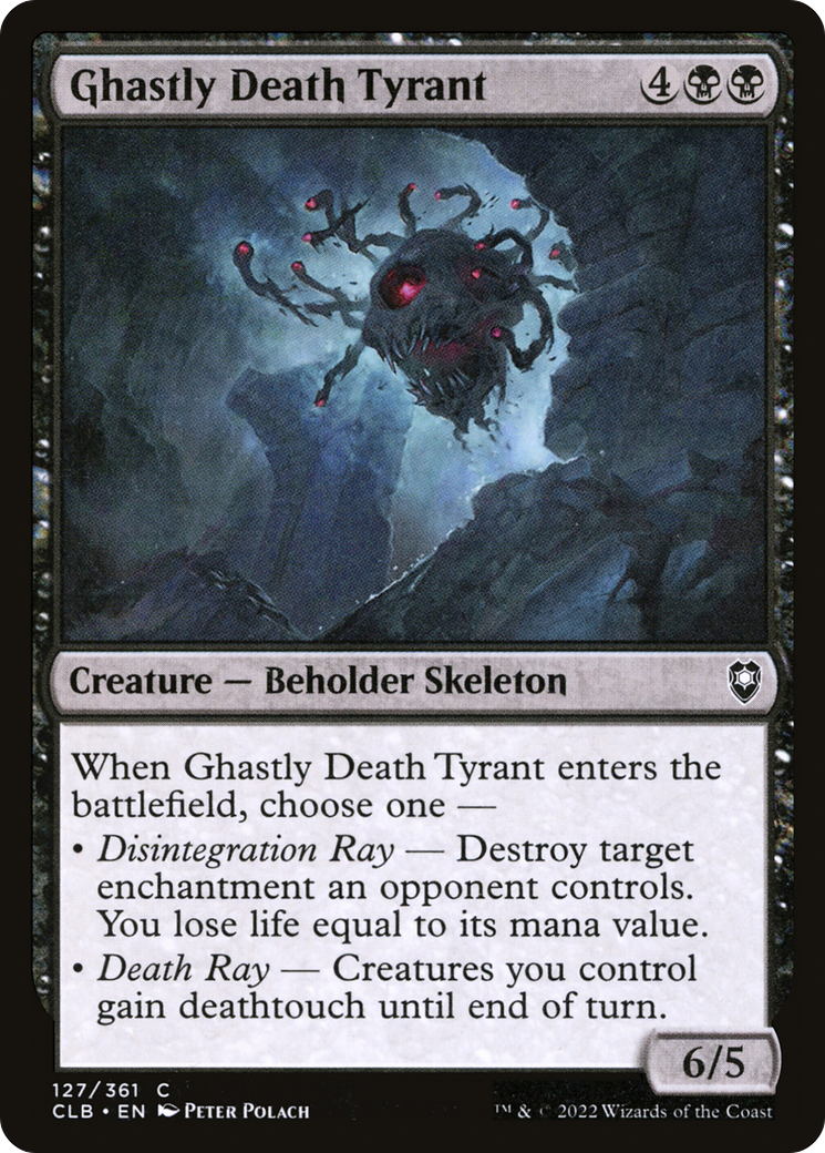 Ghastly Death Tyrant (CLB-127) [Commander Legends: Battle for Baldur's Gate] Foil MTG Single Wizards of the Coast