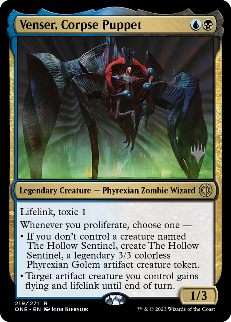 Venser, Corpse Puppet (PPONE-219P) [Phyrexia: All Will Be One Promos] MTG Single Wizards of the Coast