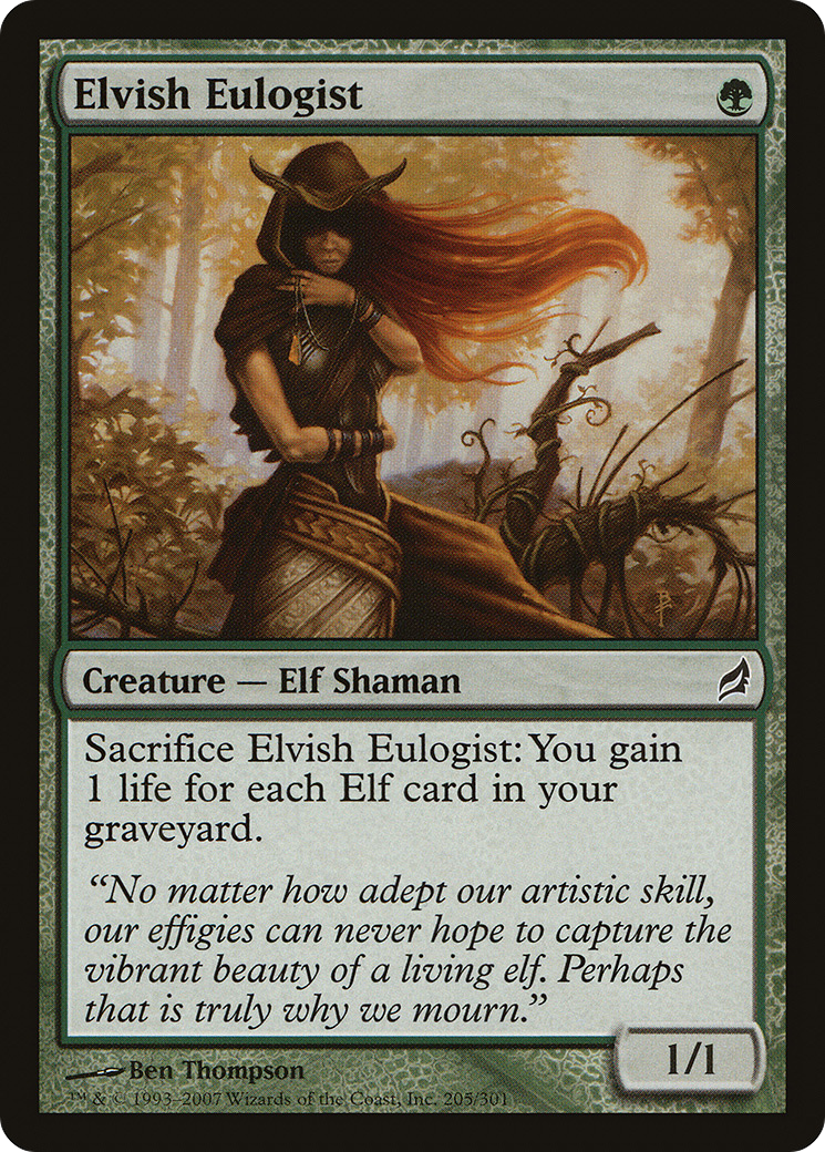 Elvish Eulogist (LRW-205) [Lorwyn] Foil MTG Single Wizards of the Coast