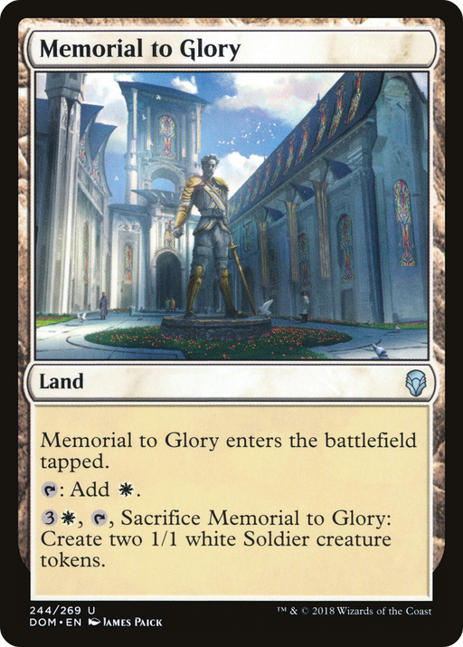 Memorial to Glory (DOM-244) [Dominaria] MTG Single Wizards of the Coast