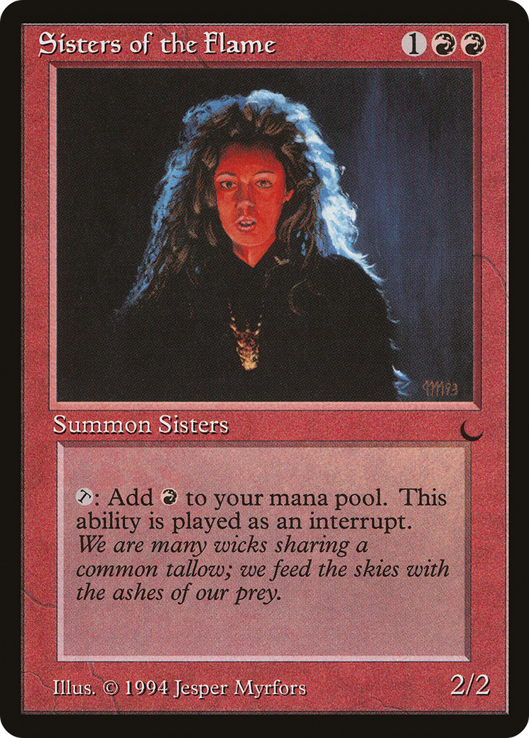 Sisters of the Flame (DRK-074) [Oldschool] The Dark MTG Single Wizards of the Coast