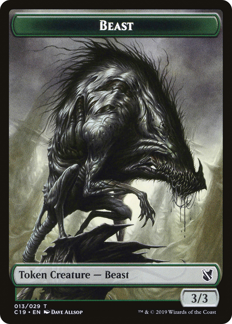 Beast (TC19-013) [Tokens] Commander 2019 Tokens MTG Single Wizards of the Coast