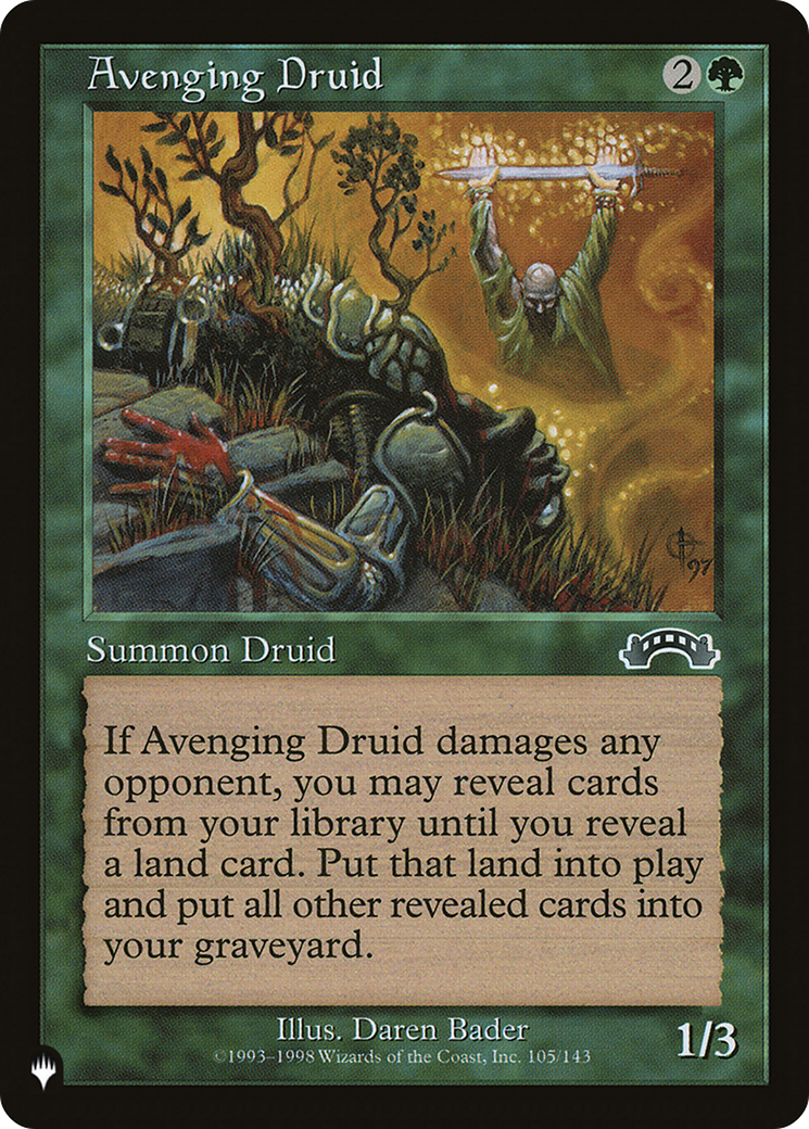 Avenging Druid (LIST-EXO-105) [Mystery Booster] The List MTG Single Wizards of the Coast