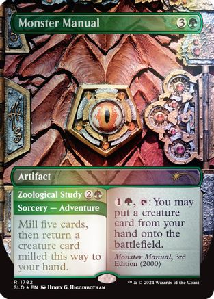Monster Manual (Rainbow Foil) (SLD-1782) [Secret Lair Drop Series] Foil MTG Single Wizards of the Coast