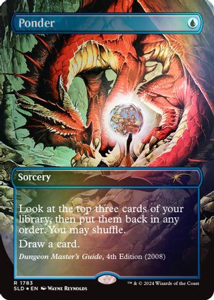 Ponder (1783) (Rainbow Foil) (SLD-1783) [Secret Lair Drop Series] Foil
