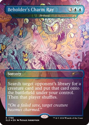 Beholder's Charm Ray - Bribery (Rainbow Foil) (SLD-1786) [Secret Lair] Drop Series Foil MTG Single Wizards of the Coast