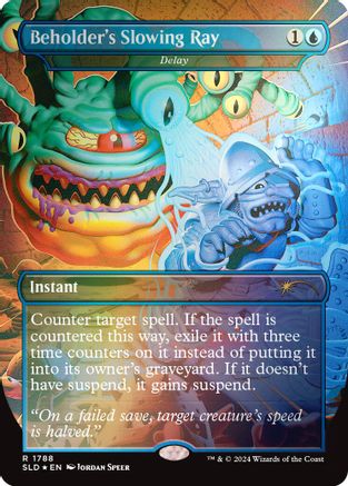 Beholder's Slowing Ray - Delay (Rainbow Foil) (SLD-1788) [Secret Lair] Drop Series Foil MTG Single Wizards of the Coast