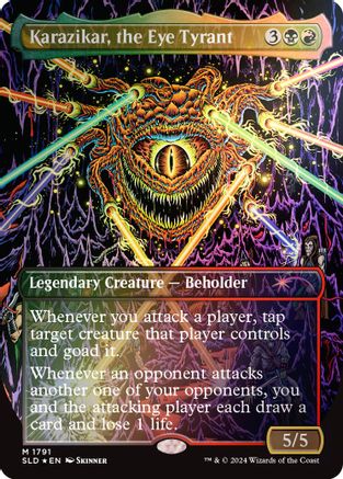 Karazikar, the Eye Tyrant (Rainbow Foil) (SLD-1791) [Secret Lair] Drop Series Foil MTG Single Wizards of the Coast