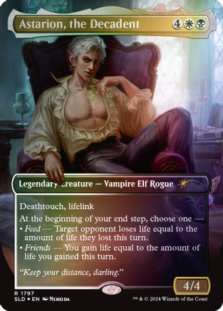 Astarion, the Decadent (Rainbow Foil) (SLD-1797) [Secret Lair] Drop Series Foil MTG Single Wizards of the Coast
