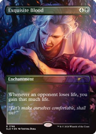 Exquisite Blood (Rainbow Foil) (SLD-1798) [Secret Lair] Drop Series Foil MTG Single Wizards of the Coast