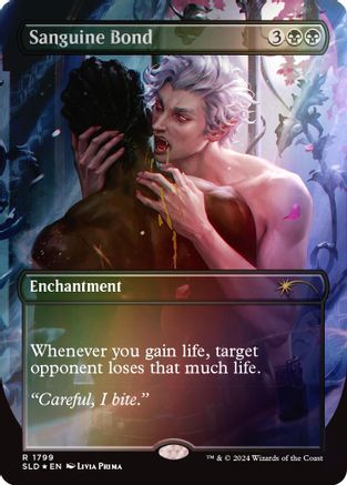 Sanguine Bond (Rainbow Foil) (SLD-1799) [Secret Lair] Drop Series Foil MTG Single Wizards of the Coast