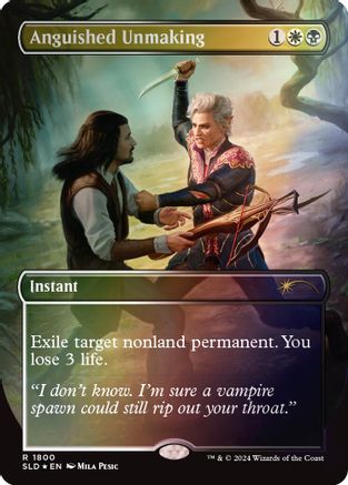 Anguished Unmaking (1800) (Rainbow Foil) (SLD-1800) [Secret Lair Drop Series] Foil