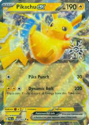 Pikachu ex (Holiday Calendar) (63) Holofoil [Misc: Cards & Products] Pokemon Single Pokémon
