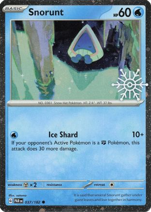Snorunt - 037/182 (Holiday Calendar) Holofoil [Misc: Cards & Products] Pokemon Single Pokémon