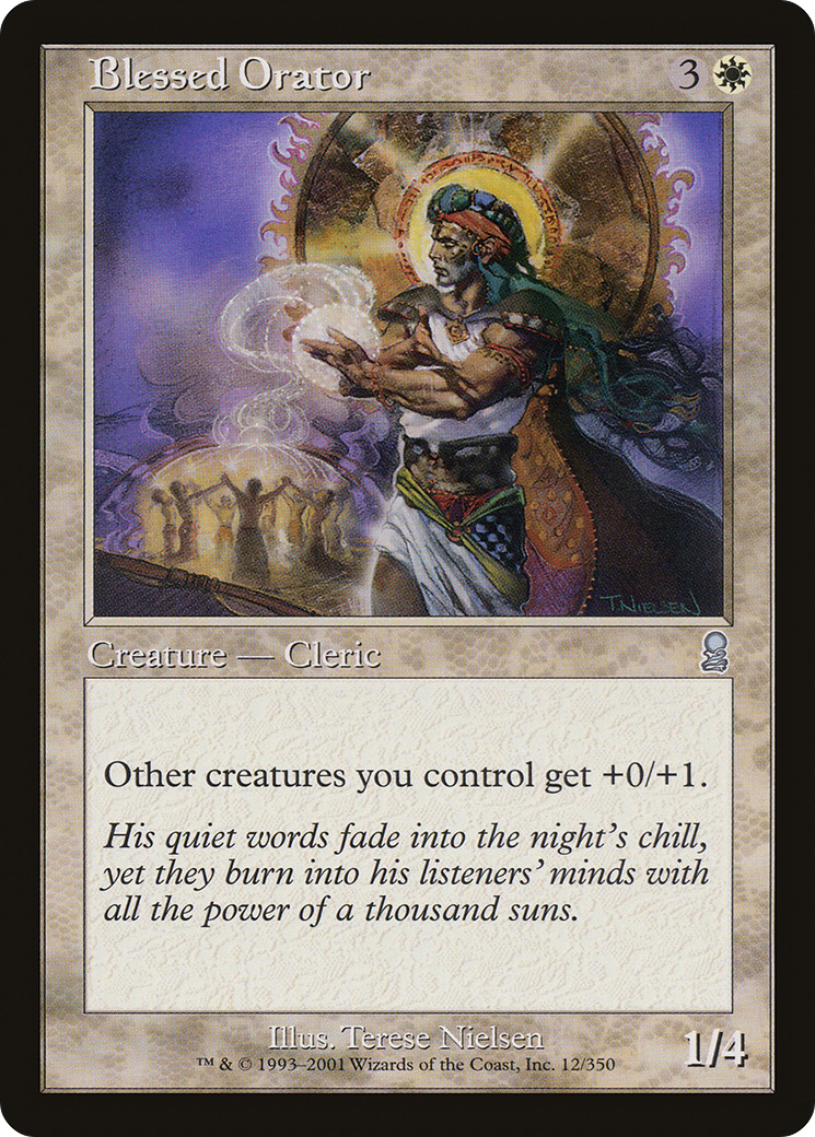Blessed Orator (ODY-012) [Odyssey] Foil MTG Single Wizards of the Coast
