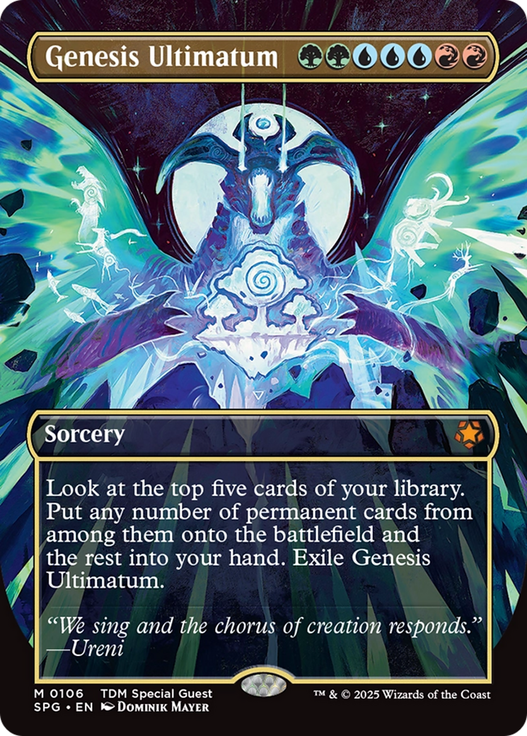 Genesis Ultimatum (SPG-106) [Special Guests] (Borderless) Foil MTG Single Wizards of the Coast