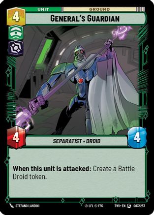 General's Guardian (083/257)[Twilight of the Republic] Star Wars: Unlimited Single Disney