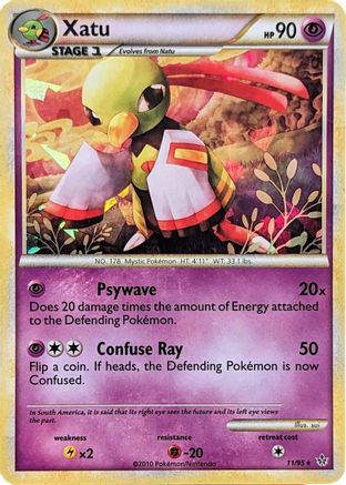 Xatu - 11/95 (Cracked Ice Holo) Holofoil [Misc: Blister Exclusives] Pokemon Single Pokémon