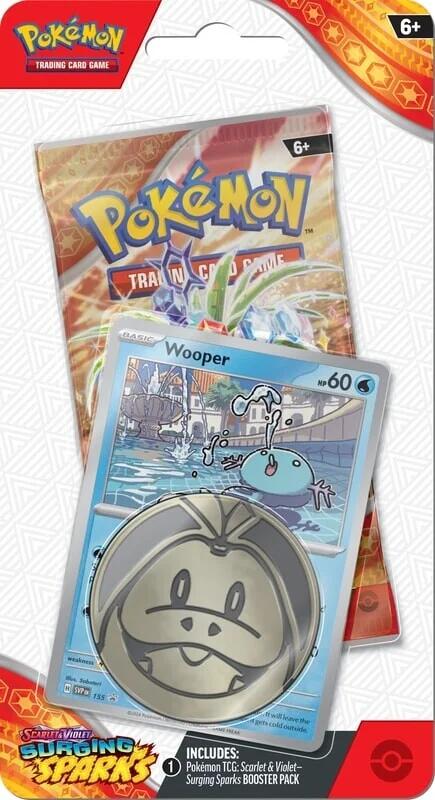 Pokémon Scarlet & Violet: Surging Sparks - Single Pack Blister (Wooper) Pokemon Sealed Pokémon   